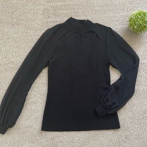 INC international Concept Woman’s Sheer-Sleeve sweater Medium